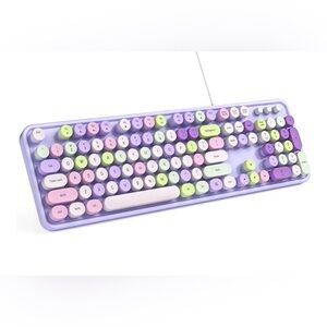 Pastel Wired Keyboard